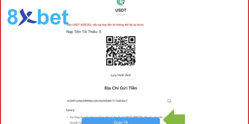 Nạp tiền 8Xbet - Hướng dẫn nạp tiền chi tiết nhất cho newbie 5 Nạp tiền bằng nạp nhanh